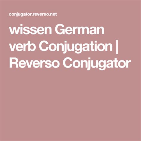 reverso conjugator german